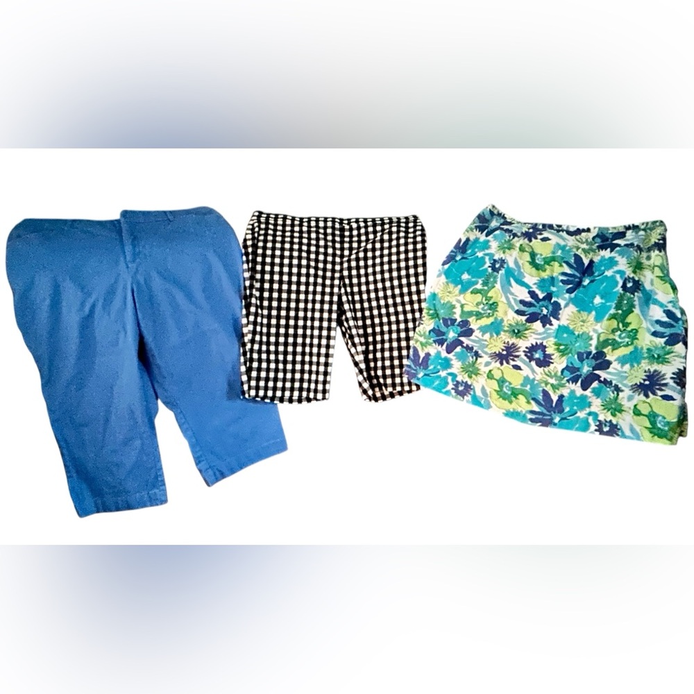 Three Pair Capri/Shorts/Skort